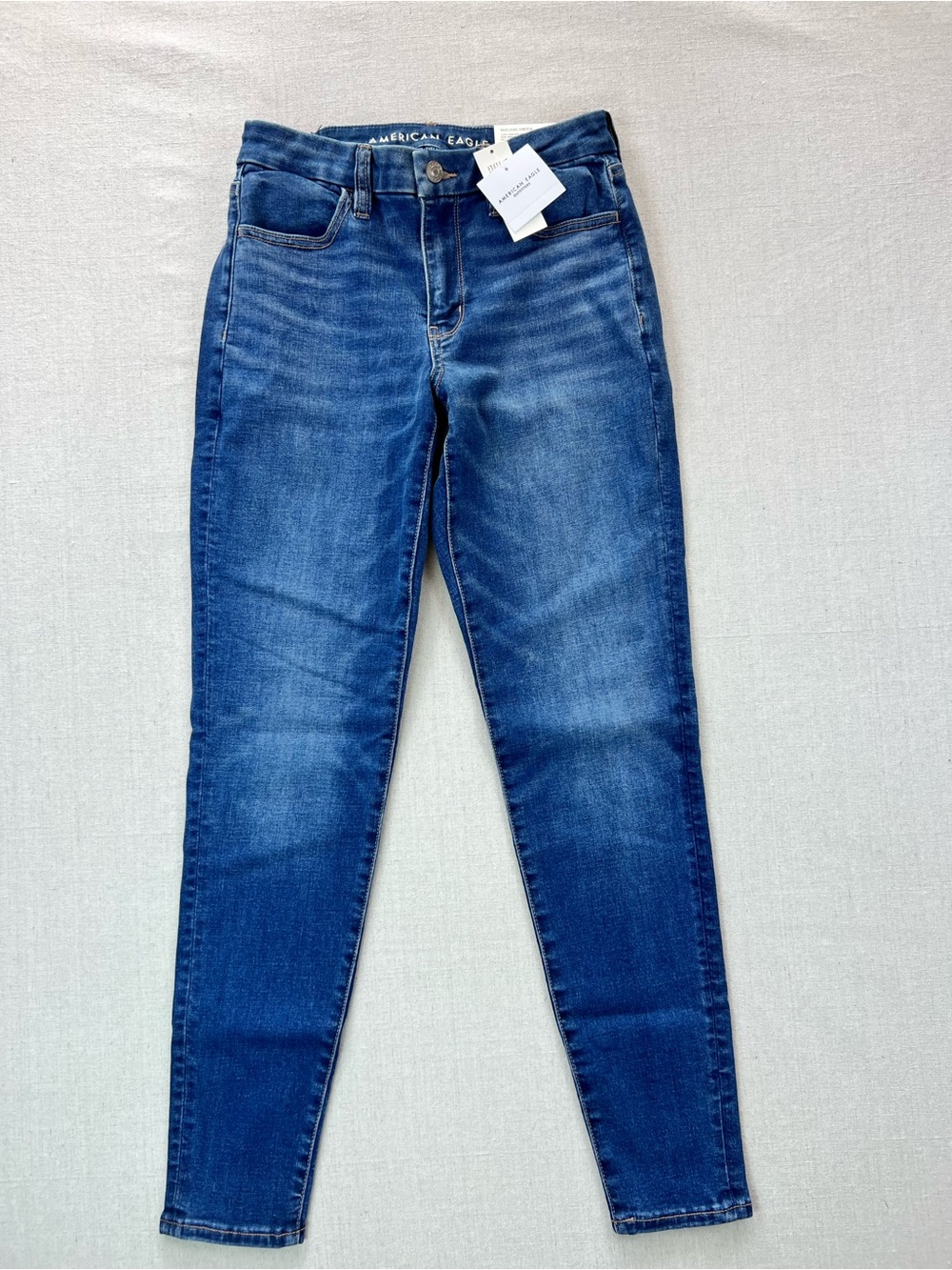 American Eagle Outfitters Women's Blue High-Rise Skinny Jeans - NWT Size 2